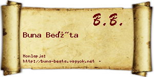 Buna Beáta névjegykártya